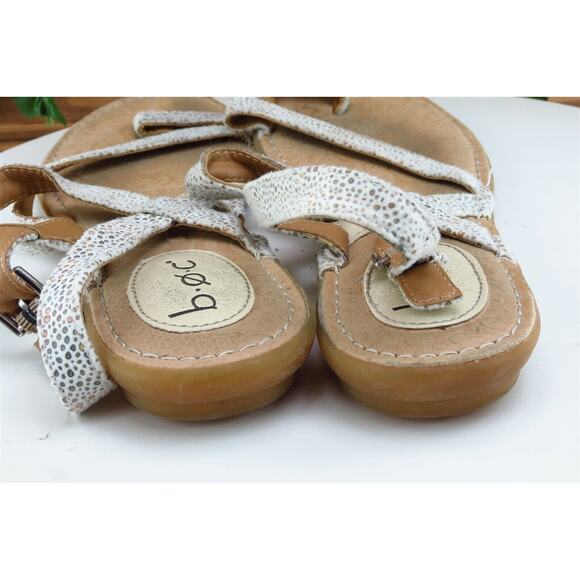 Born concept Sz 9 M Brown Strappy Fabric Women Sandals - Picture 5 of 7